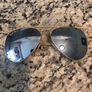 Ray Ban Polarized Mirror Sunglasses